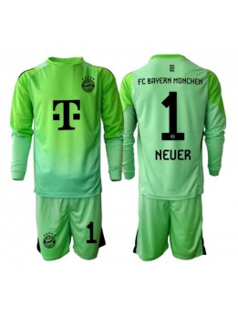 Bayern Munich Manuel Neuer #1 Målvakt Replika Hemmakläder Barn 2025-26 Långärmad (+ byxor)